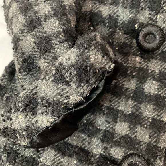 vintage 50s/60s long heavy coat, faux fur collar, no size tag see measurements - Picture 6 of 13